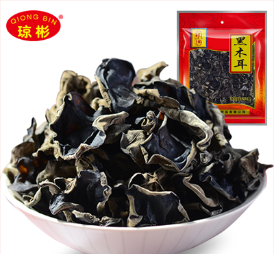 瓊彬 東北特産黑(hēi)木耳幹貨菇菌無根大(dà)雲耳250g包郵