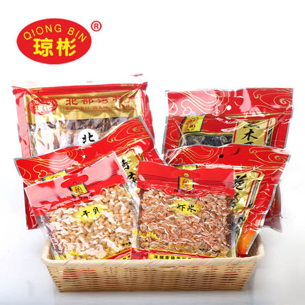 【瓊彬山(shān)珍海味組合好禮925g】香菇幹貝蝦米鱿魚特産-2張